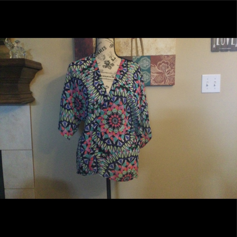 A multicolor cardigan